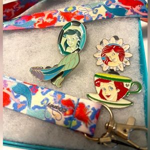 Disney little mermaid pin set